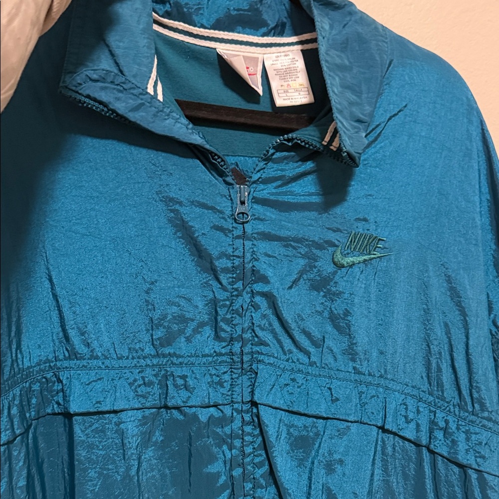 Nike Aqua Blue Windbreaker Jacket